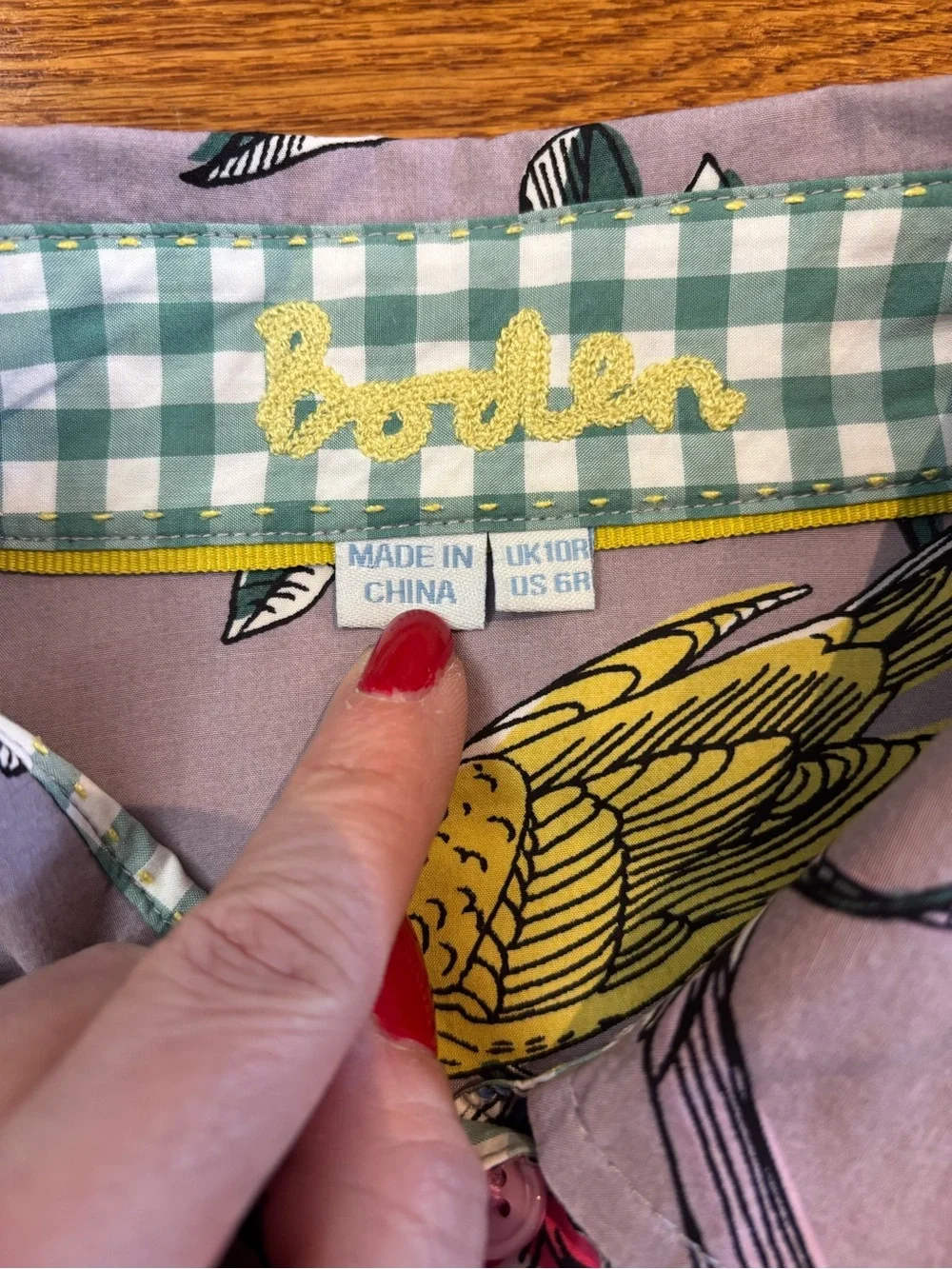 Boden Cotton Floral Print Blouse - Picture 4 of 13